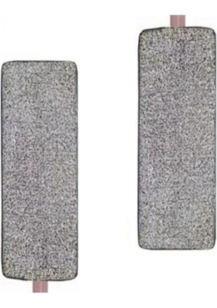 Gri Mikrofiber Yedek Bezi, 2'li, 12X33 Cm, Temizlik Için Uygun