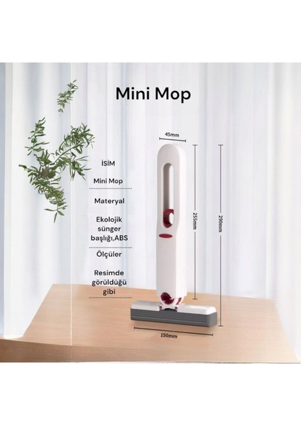Kendi Kendine Sıkılan Mini Temizlik Mop, Pratik ve Kolay Kullanım modelleri