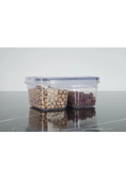 Iki Bölmeli Turuncu Saklama Kabı, 0,45 Lt + 0,45 Lt, Pratik ve Şık Tasarım fiyatları