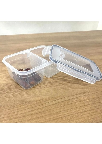 Iki Bölmeli Turuncu Saklama Kabı, 0,45 Lt + 0,45 Lt, Pratik ve Şık Tasarım fırsatları