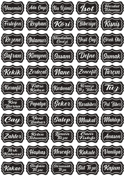 6'lı Antrasit Baharatlık Takımı, 550 Ml, Kare, Etiketli, Hediye fırsatları