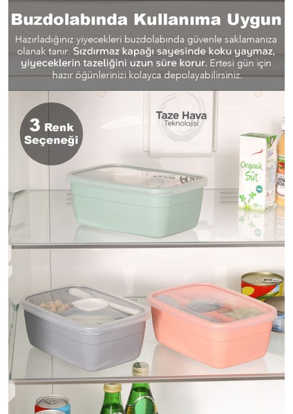 2 Katlı Bölmeli Pembe Beslenme Kabı, Saklama ve Taşıma Için Şık Çocuk Yemeği Kabı fırsatları