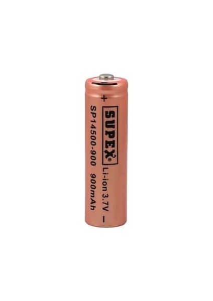 Supex SP14500-900S Lityum Ion 3.7V 900MAH Şarj Edilebilir Başlıklı Pil