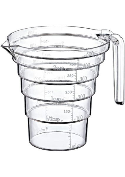 500ML Şeffaf ve Kulplu Ölçü Kabı, Pratik ve Kullanışlı Tasarım fiyatları