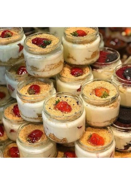 330CC Kapaklı Cam Kavanoz, Şık ve Dayanıklı, Tek Adet