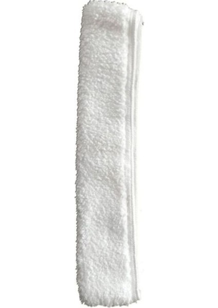 Yıkanabilir Peluş Cam Mop Bezi, 45 Cm, Yedek, Beyaz, 1 Adet