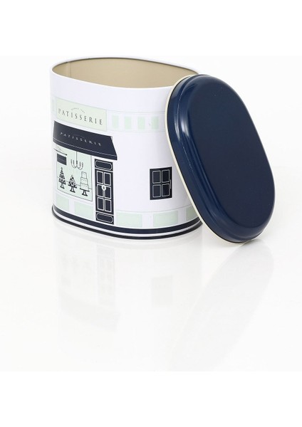 Renkli Desenli Oval Metal Saklama Kabı 11X15 Cm, Sağlıklı ve Şık Mutfak Gereçleri fırsatları