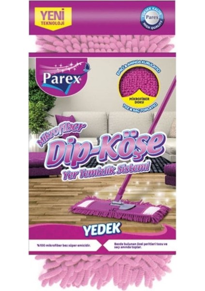 Mikrofiber Dip Köşe ve Yer Temizlik Sistemi Yedek Parça