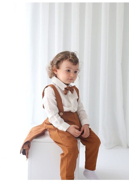 Kahve Yelekli Askılı Takım 4'lü Set fiyatları