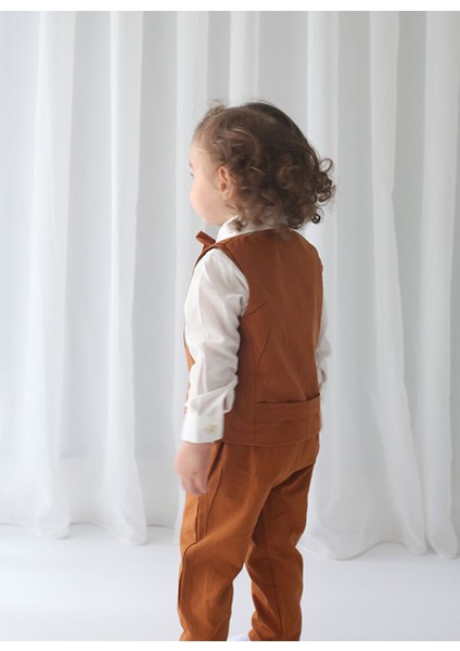 Kahve Yelekli Askılı Takım 4'lü Set fırsatları