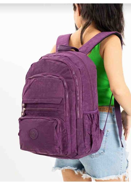 Eflanmadan Su Geçirmez Kumaştan Çok Bölmeli Unisex Okul ve Günlük Sırt Çantası modelleri