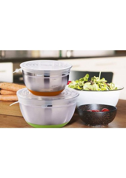 6'lı Çok Renkli Silikon Streç Tencere ve Tabak Kapağı Seti modelleri