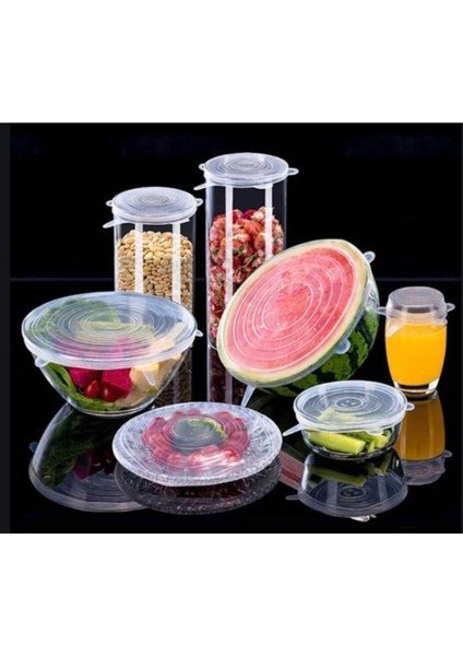 6'lı Çok Renkli Silikon Streç Tencere ve Tabak Kapağı Seti indirimleri