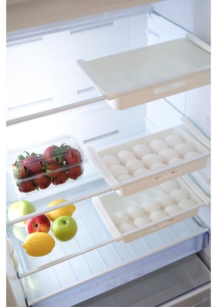 Beyaz Geçmeli Pratik Yumurtalık, 15'li, Şık ve Fonksiyonel Organizer fiyatları