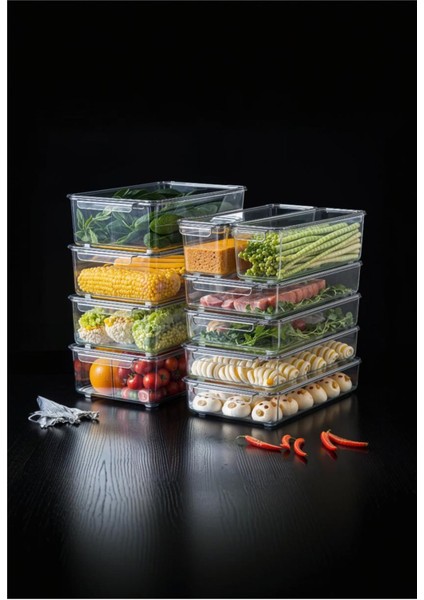 Şık Sarı Plastik Kapaklı Buzdolabı Saklama Kabı, 2 Litre, Organizer fırsatları