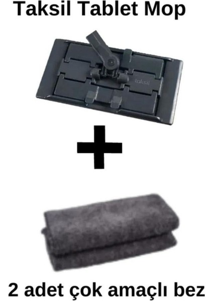 Antrasit Renkli Temizlik Seti, 2 Bezli, Pratik ve Kullanışlı Paket