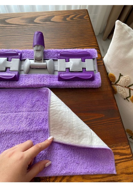 Yedek Mikrofiber Bez Mandallı Mop, Pratik ve Temizliğe Uygun Aksesuar