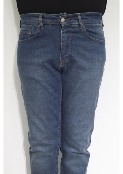 Fistan Store Erkek Mavi Normal Bel Normal Kesim Boru Paça Jean Pantolon fiyatları