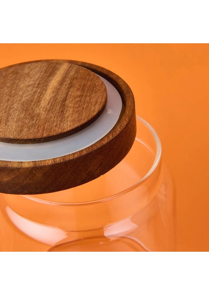 Akasya Vakum Kapaklı Cam Kavanoz 450 Ml, Sızdırmaz Kapaklı, Kuruyemiş ve Baharat Saklamaya Uygun. "