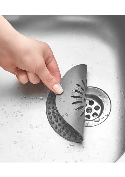 Yuvarlak Silikon Lavabo Süzgeci, Kaymaz Gider Kapağı, Estetik ve Pratik Kullanım fırsatları
