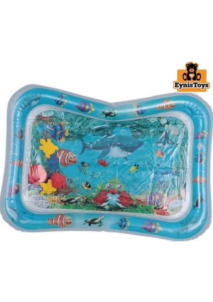 Mavi Bebek Aktivite Su Matı, Eğlenceli ve Renkli Bebek Su Oyun Matı