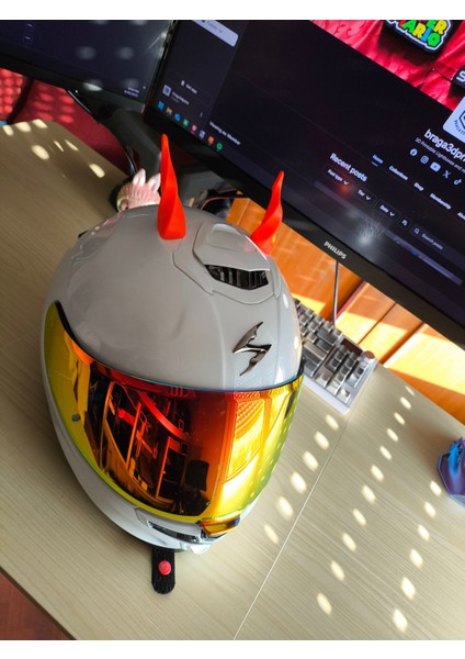 Kask Boynuz Kırmızı