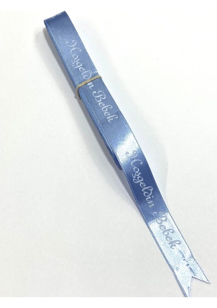 Baskılı Kurdele / Hoşgeldin Bebek Yazılı Kurdele / 10 Metre / 2 cm ( 20 mm )