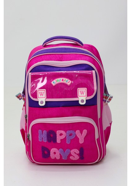 Happy Days 3'lü Kız Çanta Seti Sırt Çantası Beslenme Çantası Kalemlik Ilkokul Peluş Oyuncak Hediyeli fırsatları