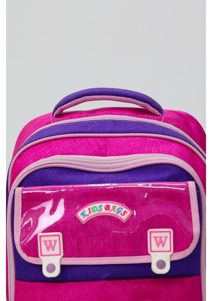 Happy Days 3'lü Kız Çanta Seti Sırt Çantası Beslenme Çantası Kalemlik Ilkokul Peluş Oyuncak Hediyeli