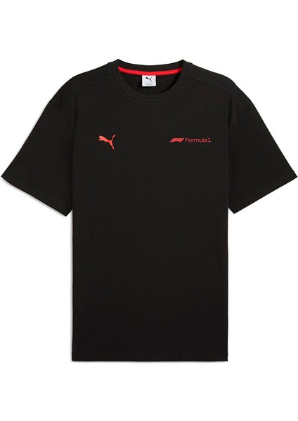 Siyah Erkek Regular Fit T-Shirt 63012201 F1 Ess+ Graphic Tee -Relax fırsatları