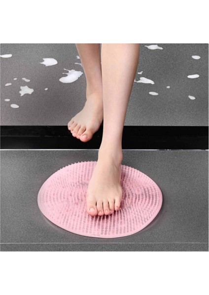 Yumuşak Vantuzlu Banyo Ayak Matı Masaj Pedi, Konforlu ve Kaymaz Tasarım