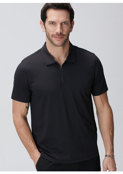 Siyah Erkek Slim Fit T-Shirt 1093860