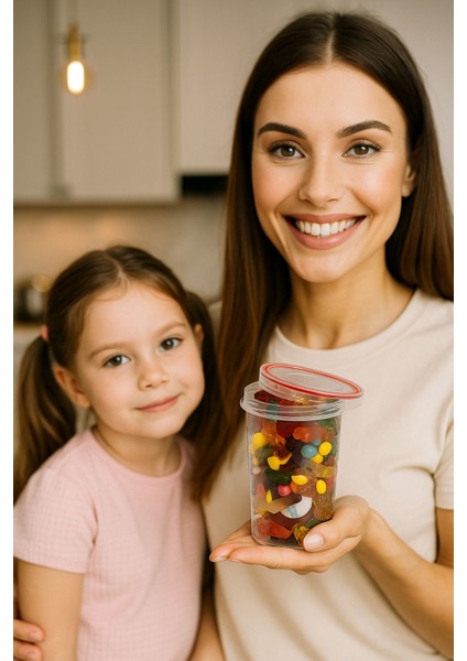 Kırmızı Derin Saklama Kabı, 0,6 L, Vidalı Kapak, Hava Sızdırmaz, Contalı, Tekli fiyatları