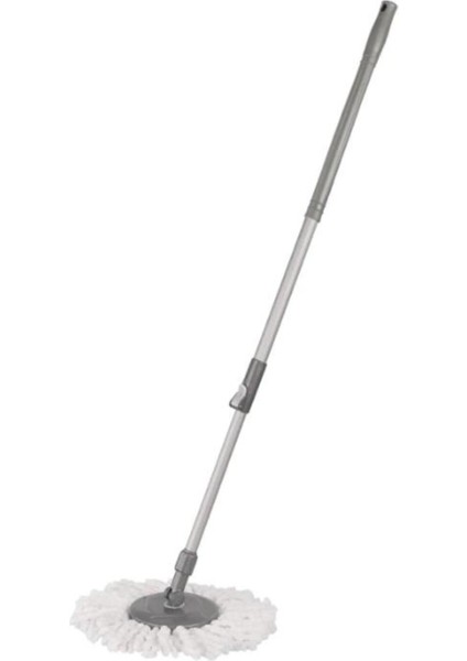 Gri Uzayabilen Saplı Püsküllü Döner Başlıklı Temizlik Mop