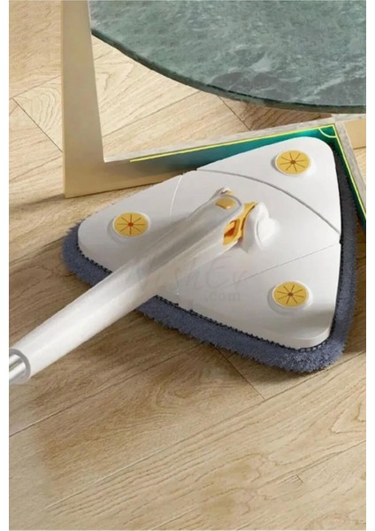 Teleskobik Üçgen Mikrofiber Mop, 360° Döner, Islak-Kuru, Çok Yönlü Temizlik Aracı fırsatları