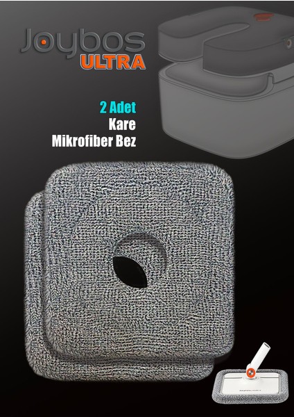 2 Adet Gri Kare Mikrofiber Bez, Temizlik ve Bakım Için Mükemmel Çözüm