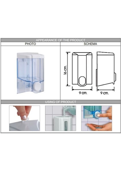 500 ml Beyaz Çok Amaçlı Sıvı Dispenser, Pratik ve Şık Tasarım fırsatları