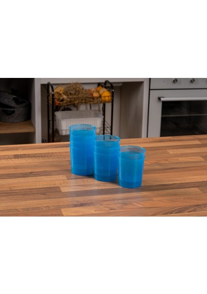 10 Adet Mavi Kırılmaz Bardak ve Kase, 380 Cc, Piknik, Kamp, Saklama, Tatlı, Baharat fırsatları