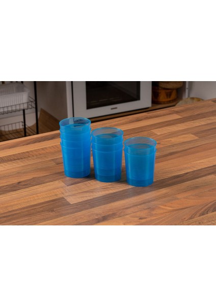 10 Adet Mavi Kırılmaz Bardak ve Kase, 380 Cc, Piknik, Kamp, Saklama, Tatlı, Baharat indirimleri