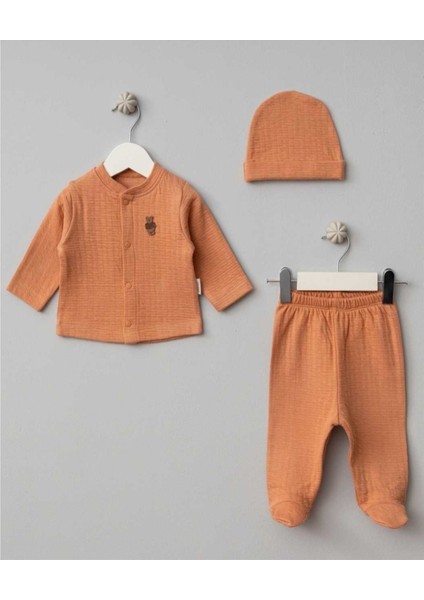 3'lü Bebek Zıbın Set & Unisex Bebek Hastane Çıkışı