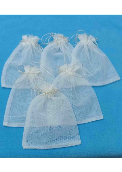 Düz Ufak Tül Kese 13*17 cm Ebatında 25 Adettir Hediyelik Bohçalık Çeyizlik Çerez Sabun Kesesi modelleri