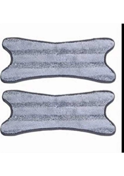 2'li Gri Micro Fiber Yedek Bez Seti, Temizlik Için Uygun ve Dayanıklı