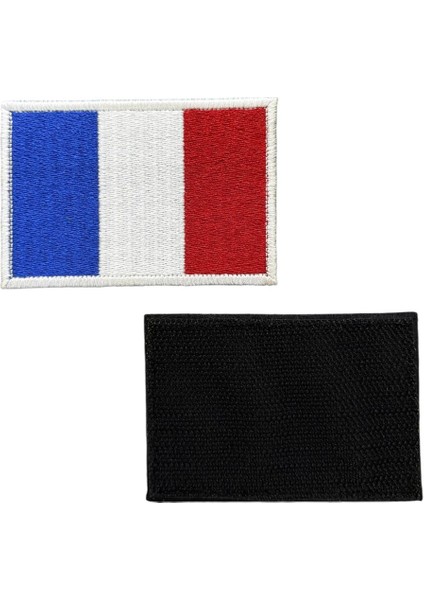 Fransa Bayrağı Nakış Patch Peç - 8x5 cm fiyatları
