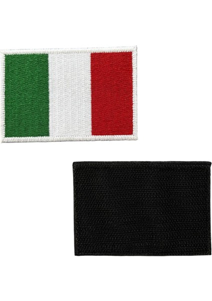 Italya Bayrağı Nakış Patch Peç - 8x5 cm fiyatları