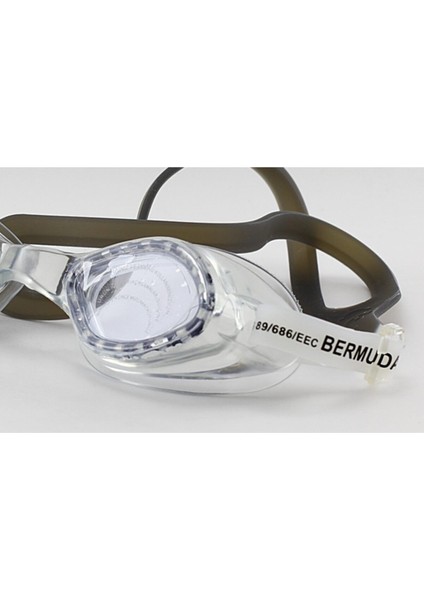 Çocuklar Için Siyah Silikon Yüzücü Gözlüğü, Geniş Açı, Fermuarlı Çanta