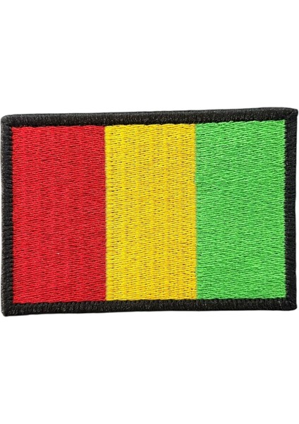 Gine Bayrağı Nakış Patch Peç - 8x5 cm