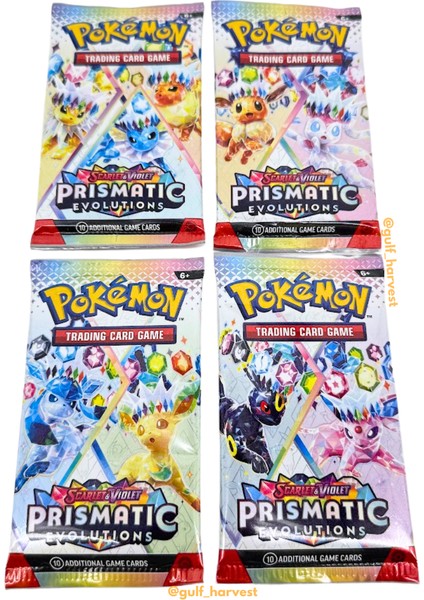 Pokemon Oyun Kartı Prısmatıc Evolutıons Set 4 Paket Oyun Kartı