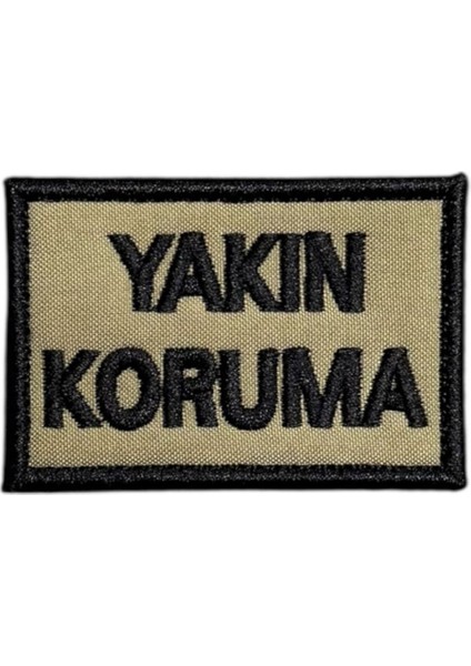 Bej Zemin Yakın Koruma Patch Peç - 6x4 cm