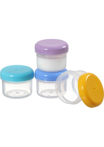4'lü 50 ml Çok Renkli Mini Bebek Süt ve Mama Saklama Kabı fiyatları