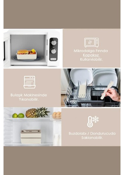 Iki Katlı Yemek Saklama Kabı, Sporcu ve Öğrenci Için Sağlıklı Taşıma Seti